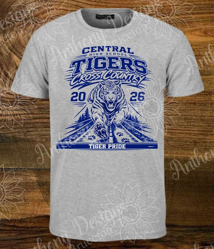Cross Country Tigers  school spirit shirt