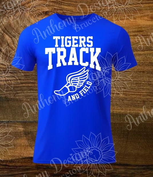 Track and Field Tigers  school spirit shirt