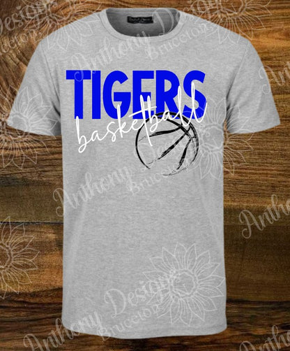 Tigers Basketball inspired designed shirt