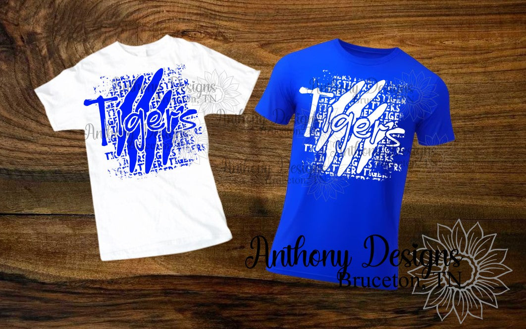 Tigers distressed School Spirit shirt