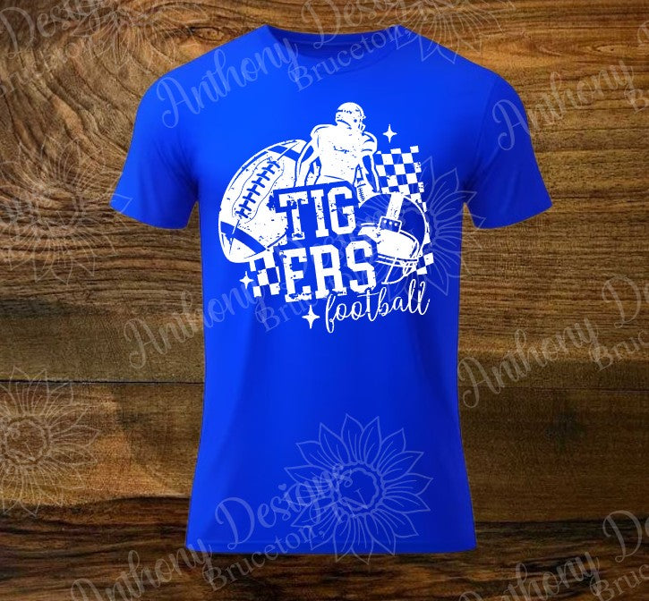 Tigers football design School Spirit shirt
