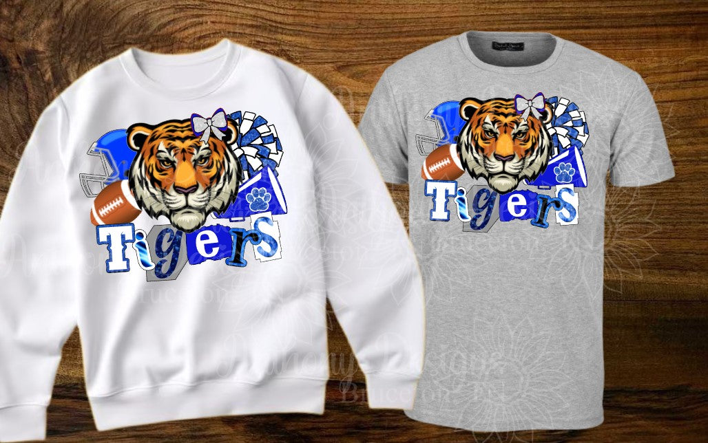 Tigers Football Cheerleading personalized shirt