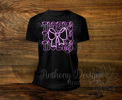 Tiger glow school spirit shirt