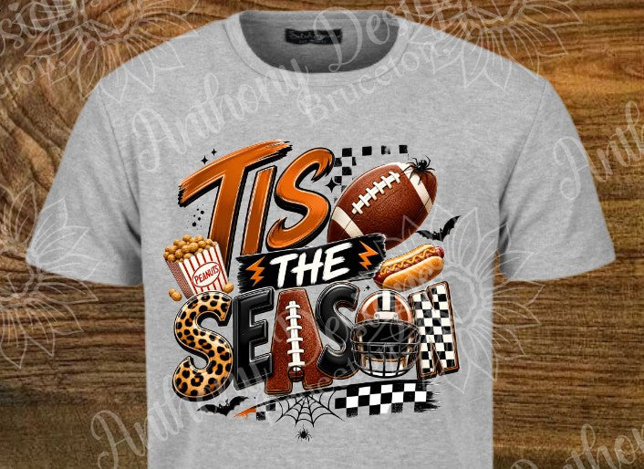 Tis the Season Football Halloween designed shirt