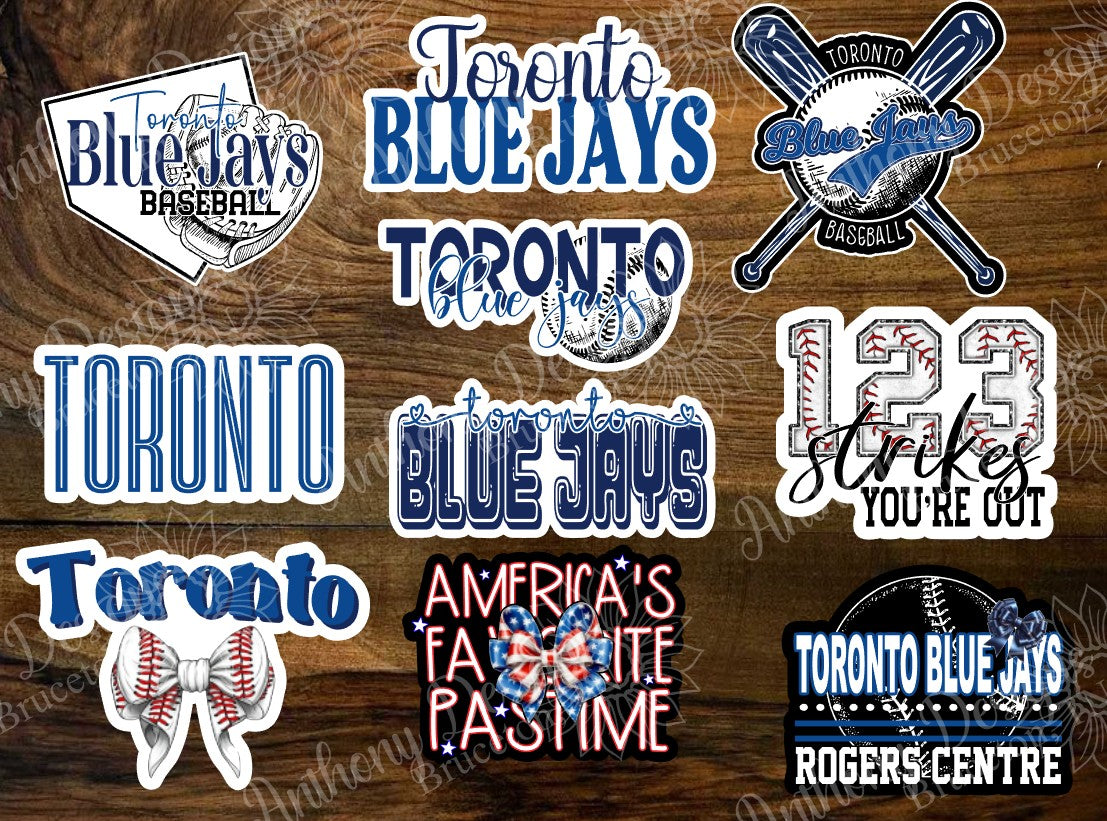 Toronto inspired Baseball Vinyl Stickers