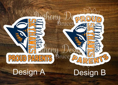 UT Martin inspired Proud College/University Parents Stickers