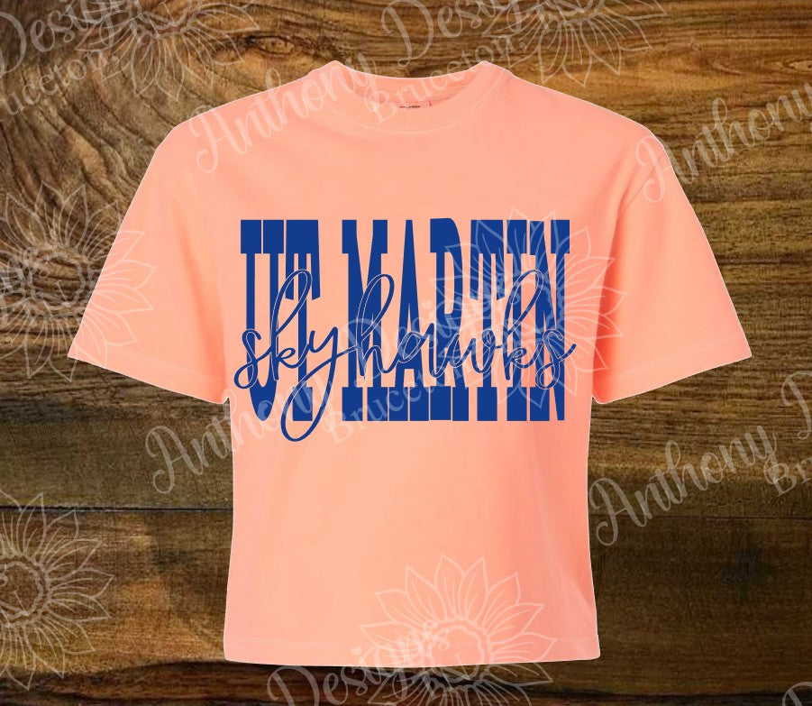 UT Martin Boxy Tee Preppy Shirt