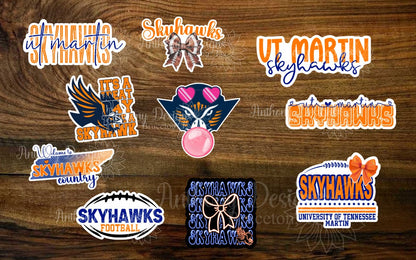 UT Martin Vinyl Stickers