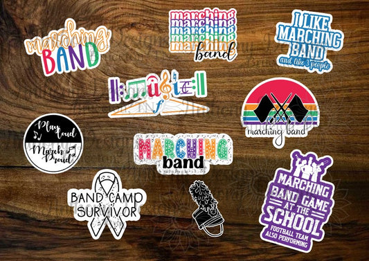 Marching Band Vinyl Stickers
