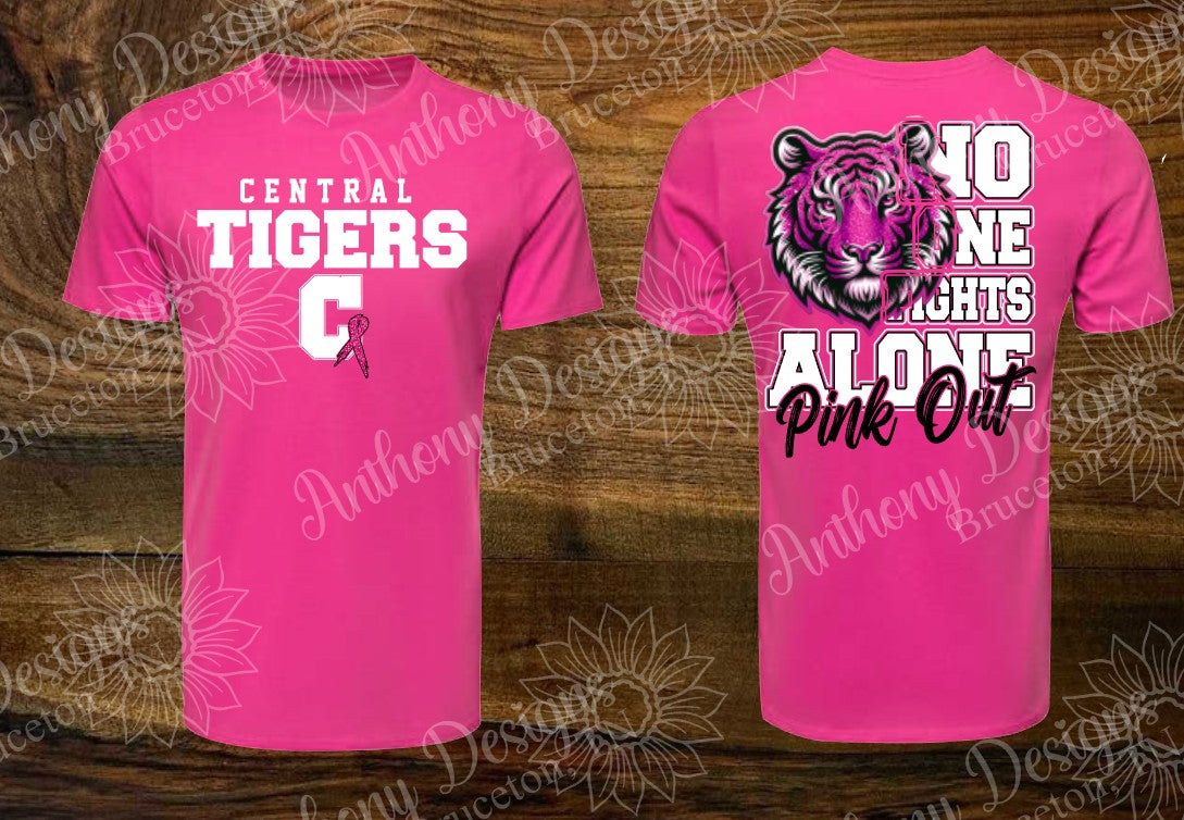 Tigers Pink Out  October inspired designed shirt