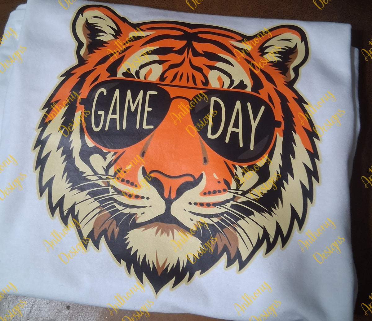 Tiger face Game Day designed shirt