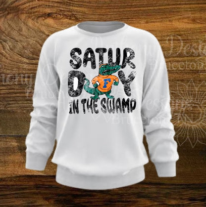 Florida. Albert. Saturday in the Swamp. Blue and Orange. Florida Gators spirit inspired designed shirt